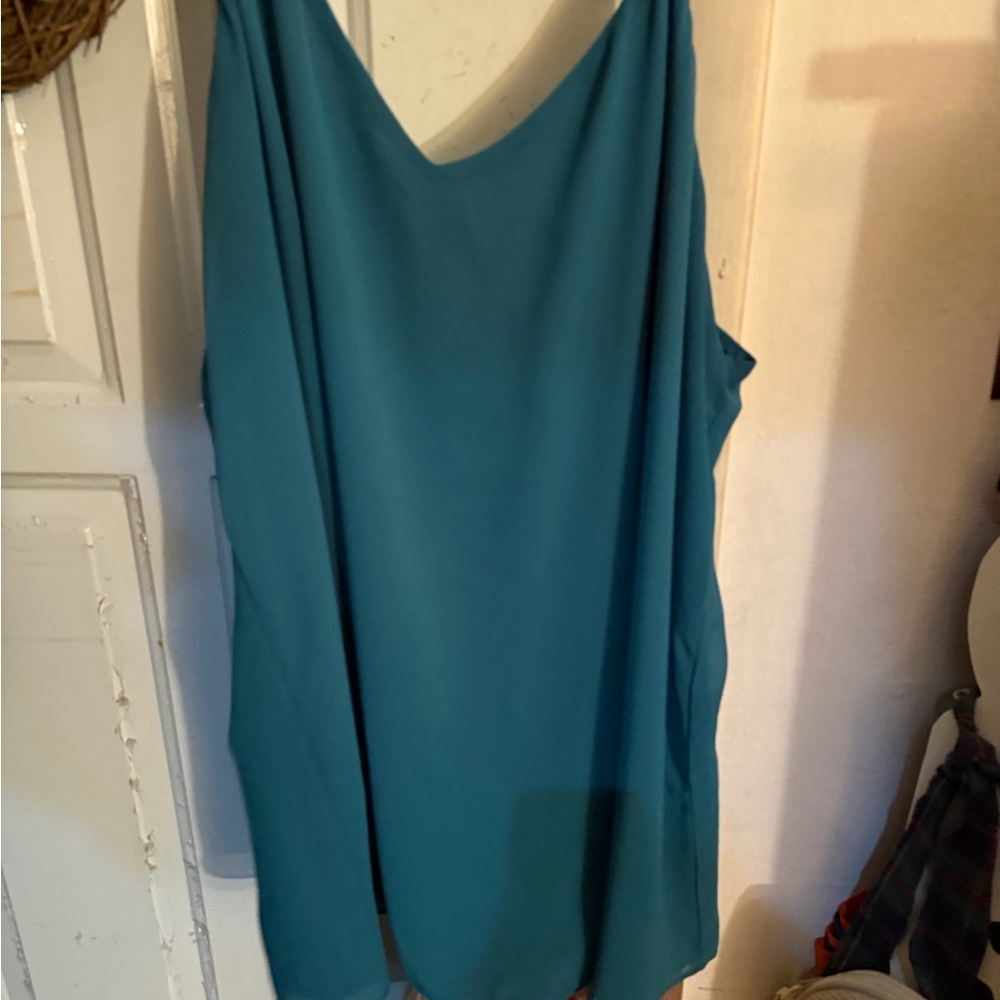 Torrid Elegant Green Double Layer Swing Camisole - sz 4
